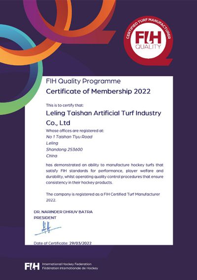 Certification