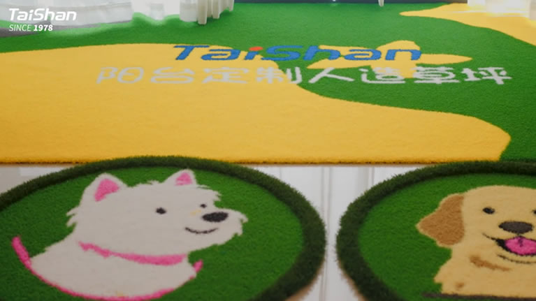 Balcony Fitness Area with Custom Artificial Turf